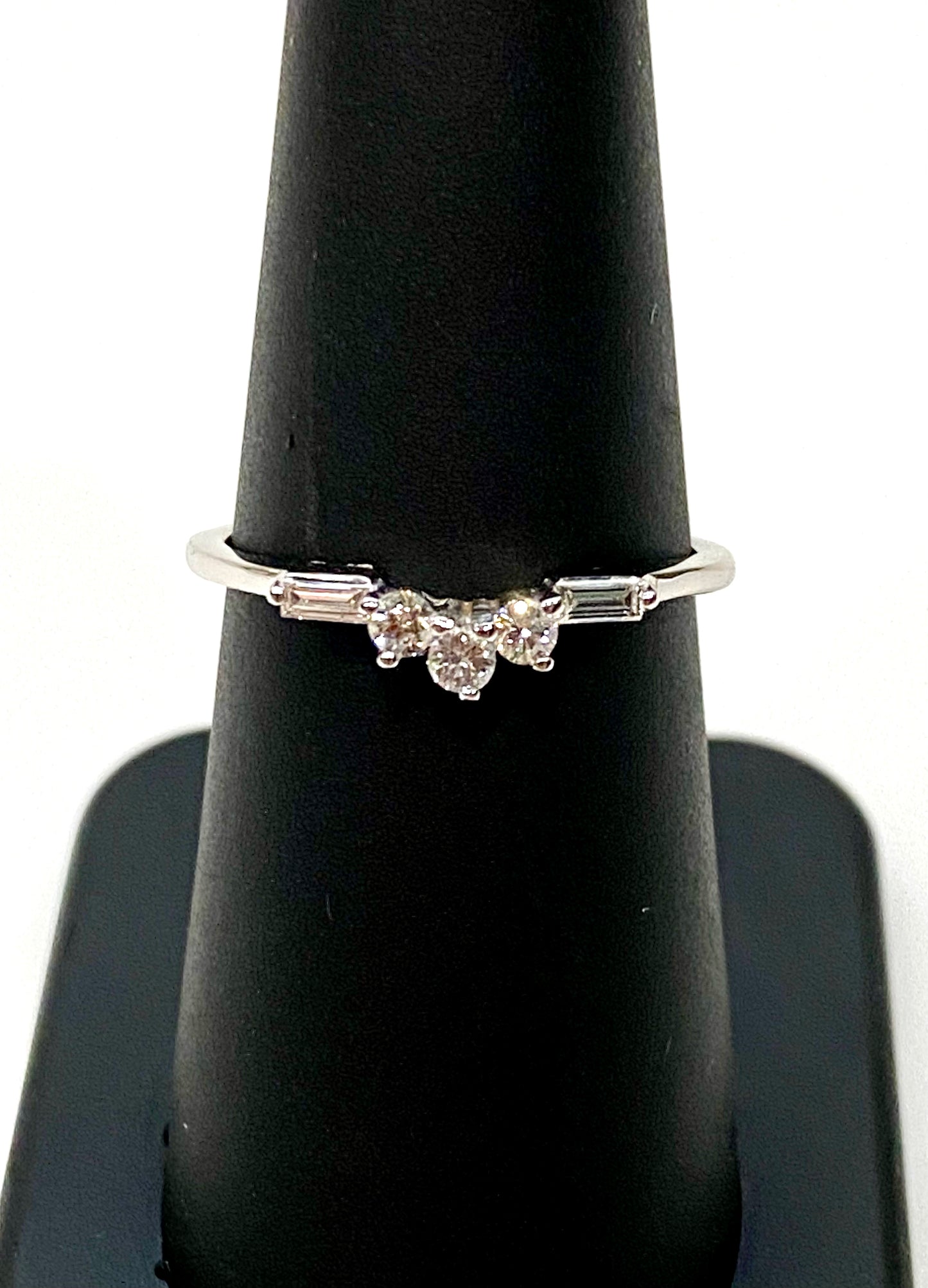 BEAUTIFUL DIAMOND AND 14k WHITE GOLD ACCENT RINGS