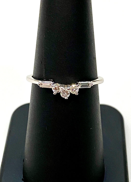 BEAUTIFUL DIAMOND AND 14k WHITE GOLD ACCENT RINGS