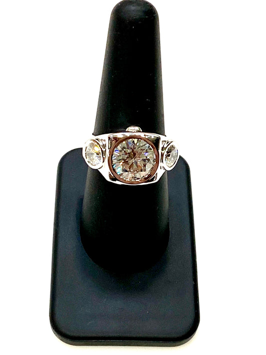 MY LATEST DESIGN!! REAL DIAMONDS
GORGEOUS 14k WHITE GOLD LAB GROWN DIAMOND RING.