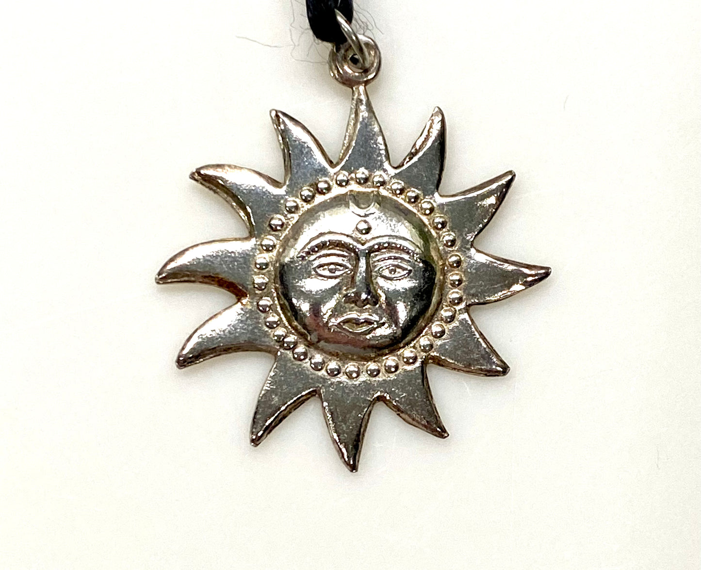 STERLING SILVER SUNSHINE FACE PENDANT