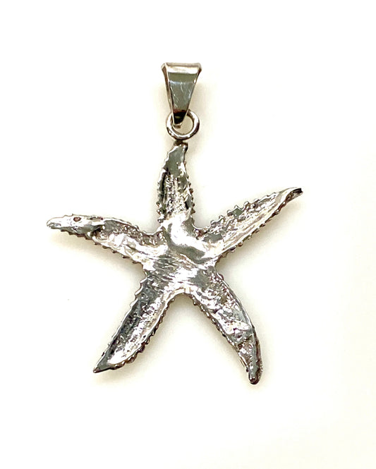 SOLID STERLING SILVER STAR CREATURE PENDANT