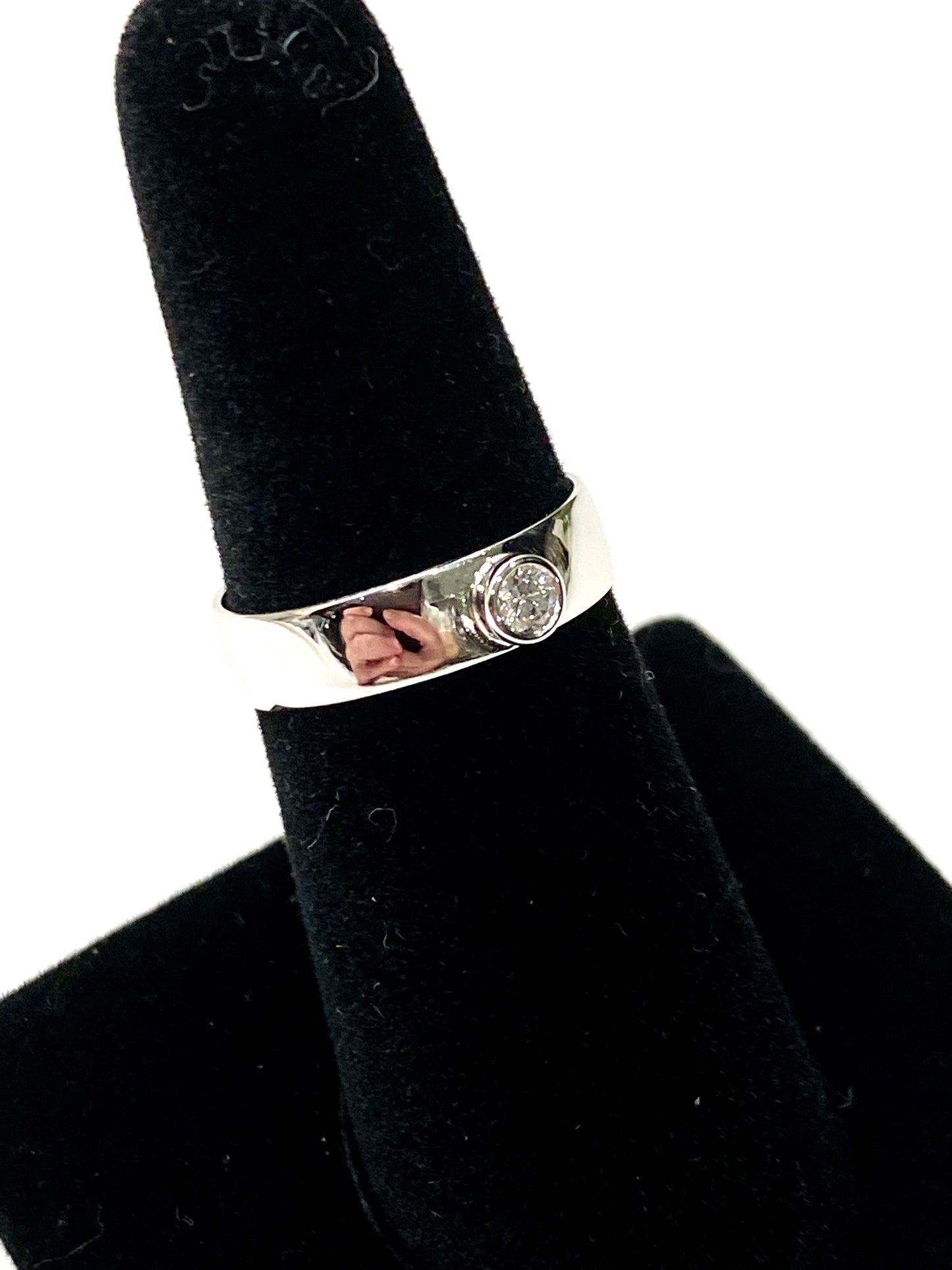 White Gold And Diamond Ring