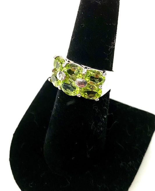 Lovely Peridot Sterling Silver Ring