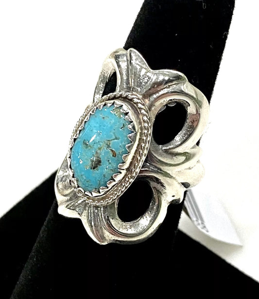 Vintage Turquoise Sterling Silver Ring