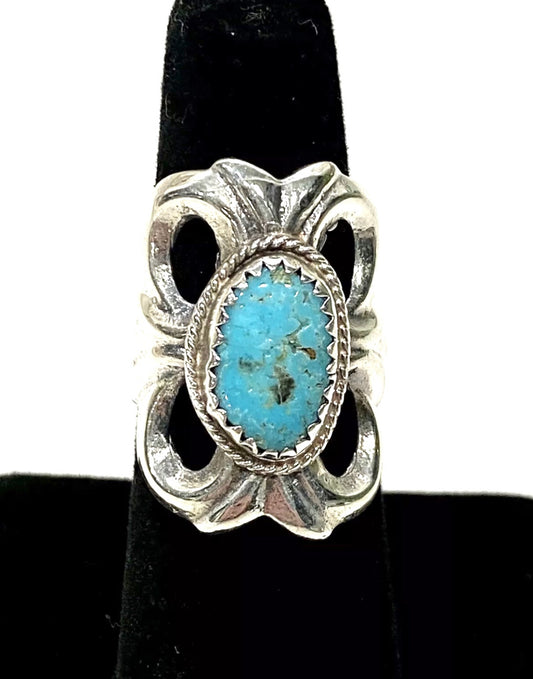 Vintage Turquoise Sterling Silver Ring