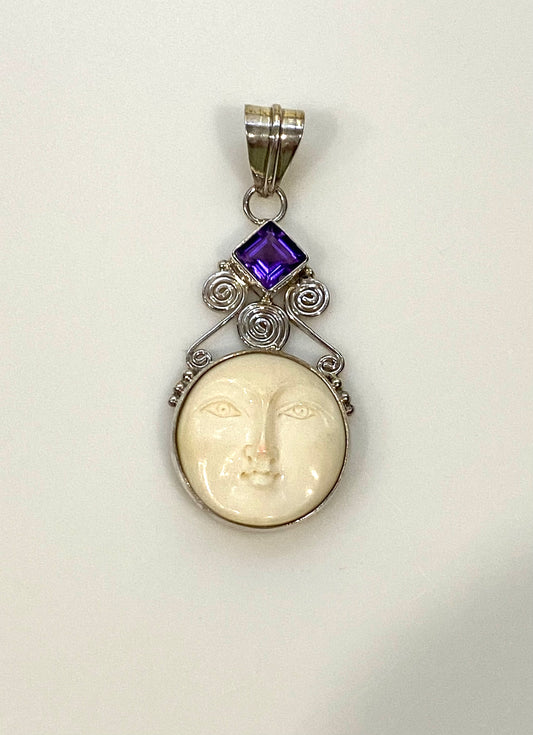 Sajen Designer Genuine Amethyst Pendant