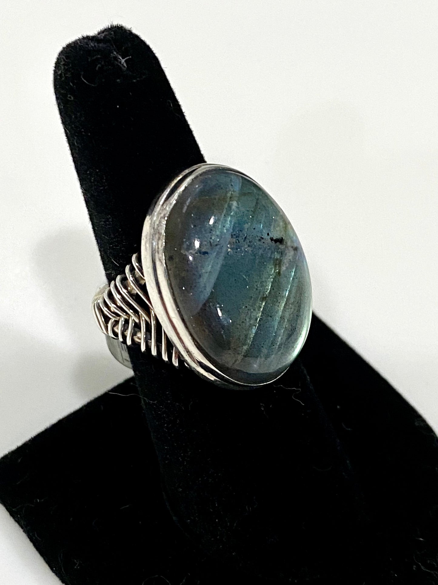 Sterling Silver Labradorite Ring