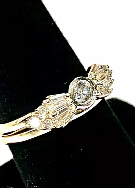 Exquisite Diamond 14k Ring