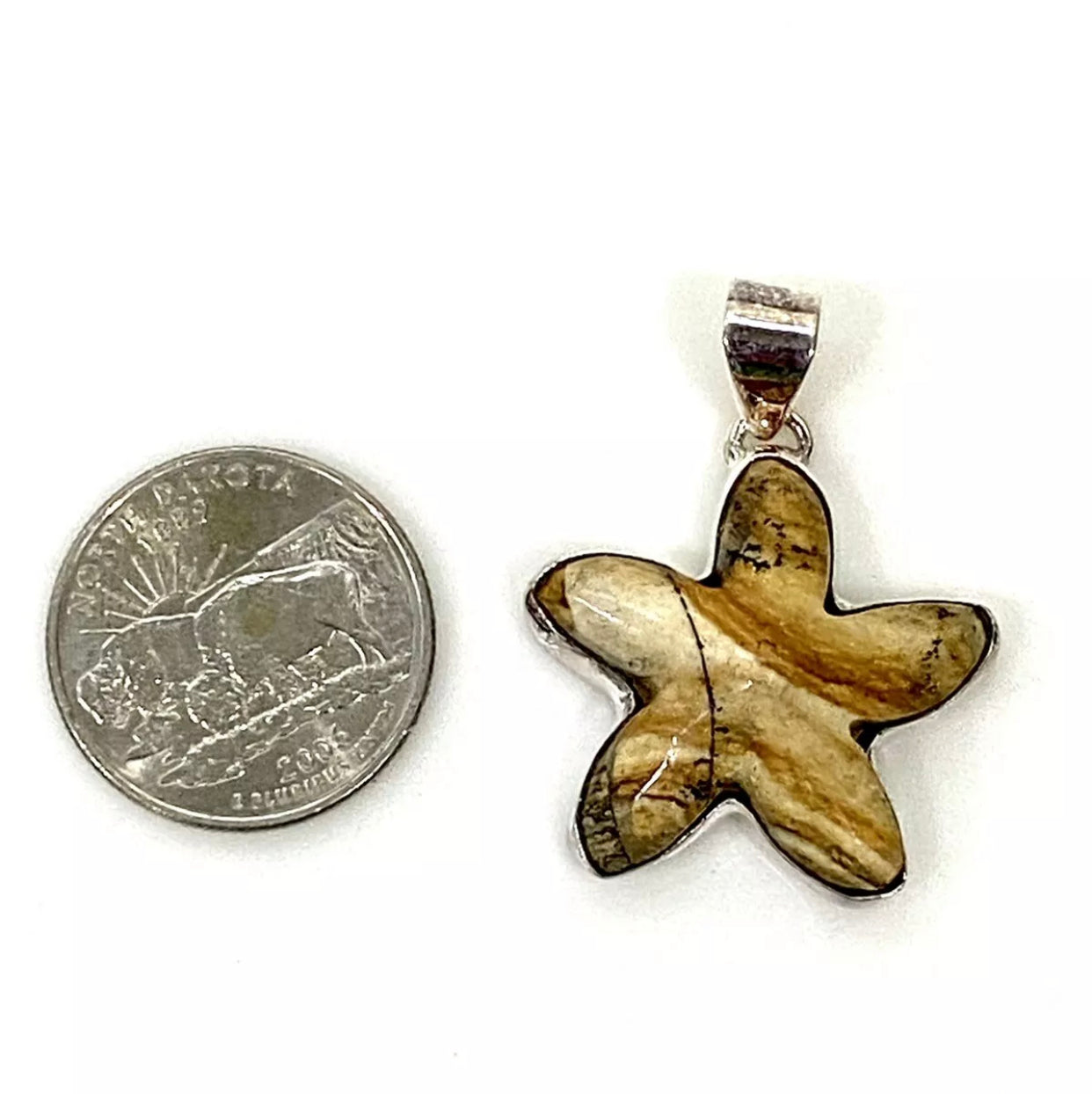 Unique Star Creature Sterling Silver Pendant