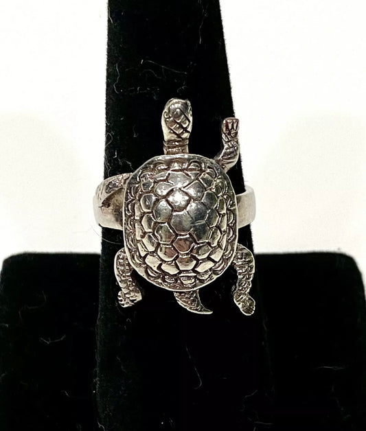 Sterling Silver Tortoise Ring