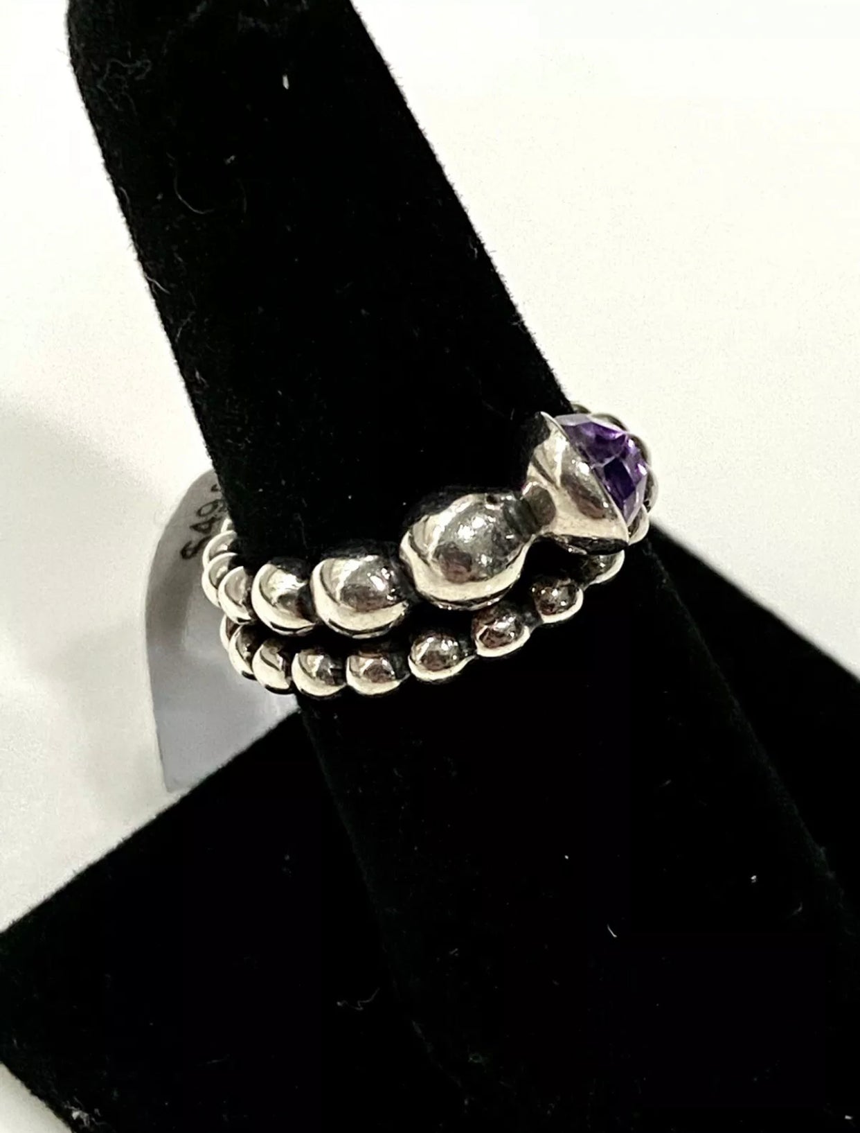 Michael Dawkins Amethyst Sterling Silver Ring