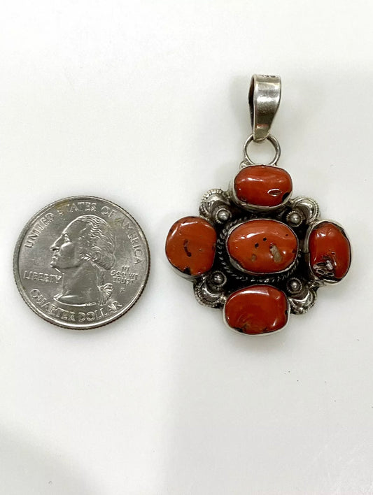 Natural Jasper Sterling Silver Pendant