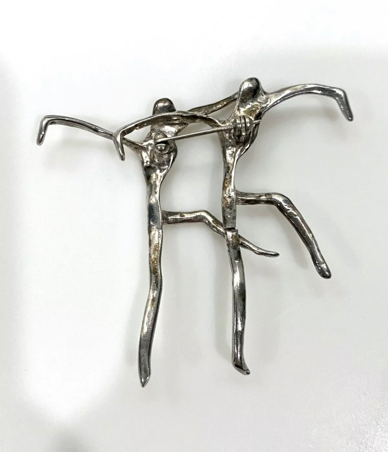 Artful Dancers Sterling Silver Pin/Brooch