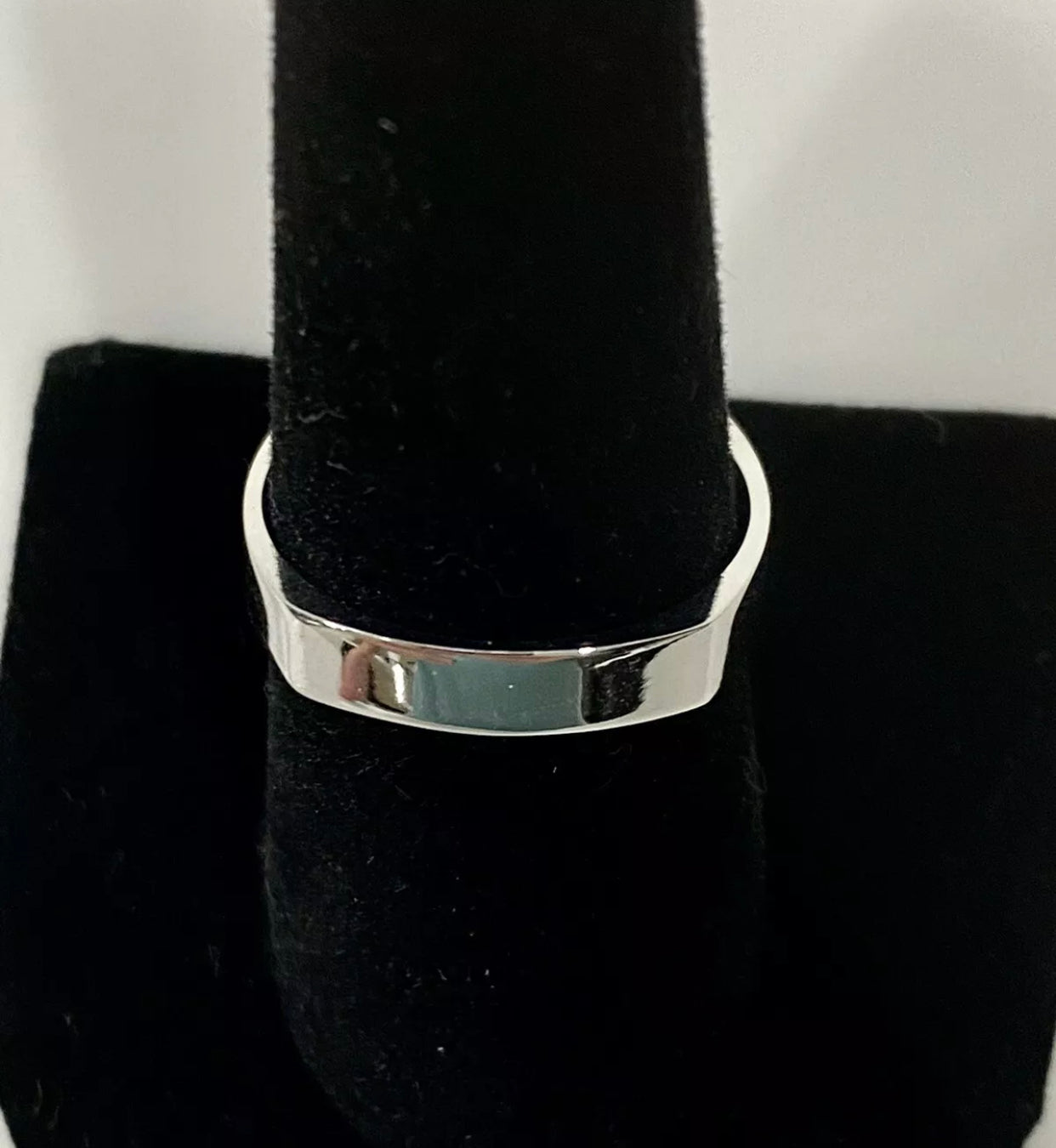 4mm Squared 14k White Gold Ring