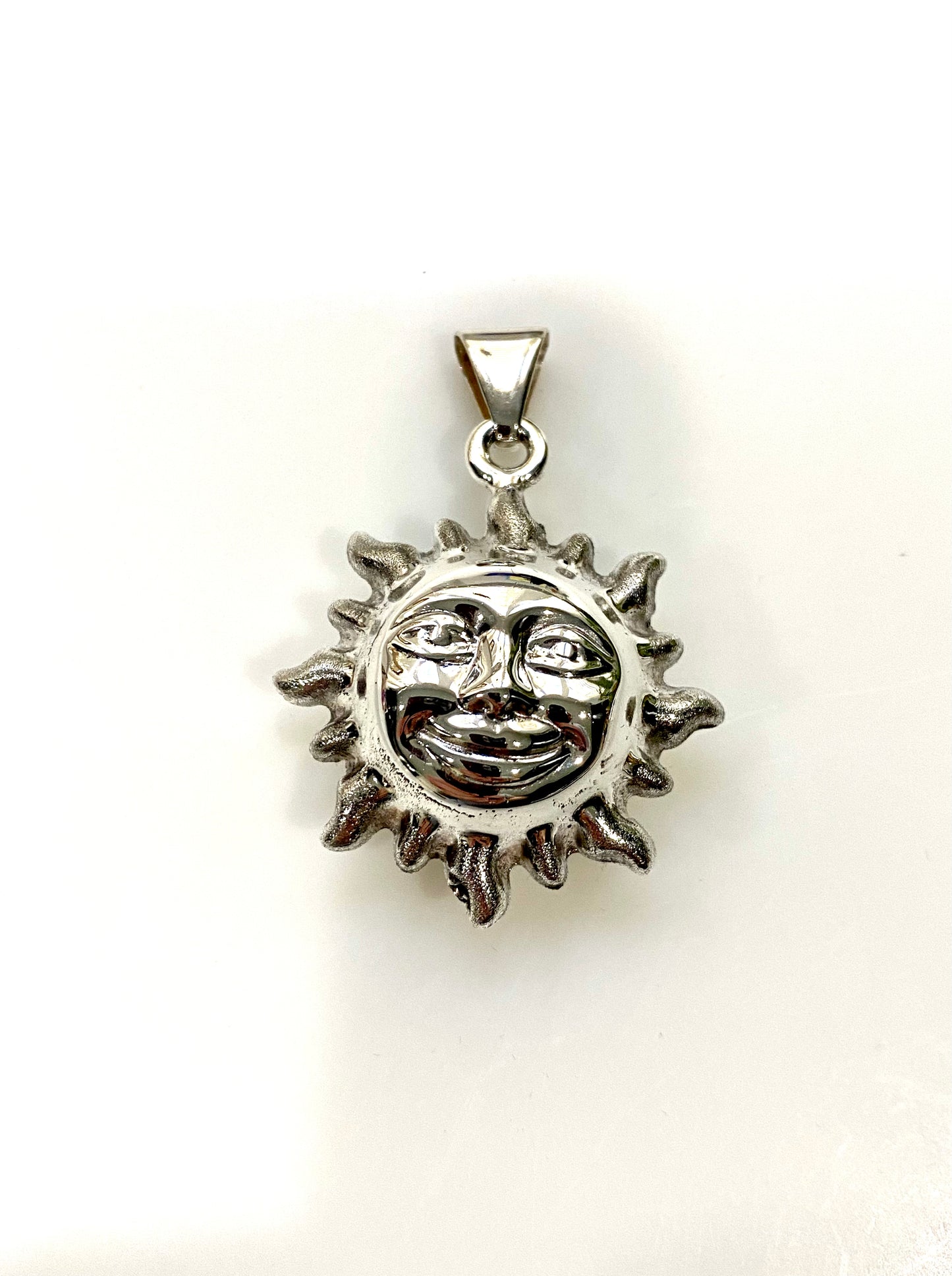 FUN PUFFY SUNSHINE STERLING SILVER PENDANT