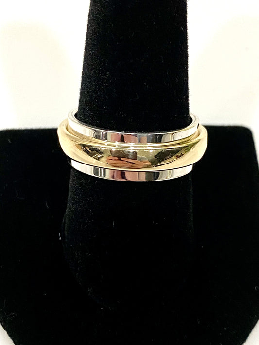 Solid Sterling Silver 14k Band