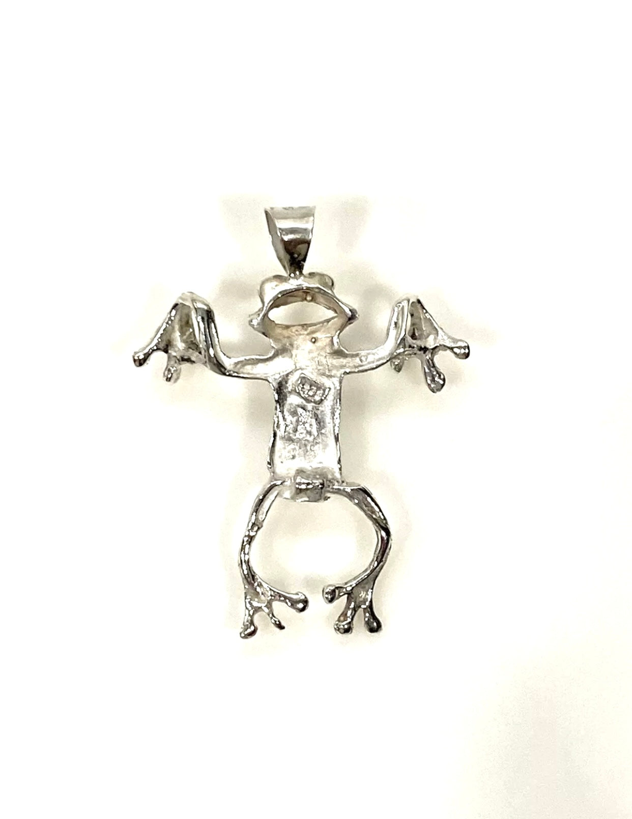 Sterling Silver Frog Pendant