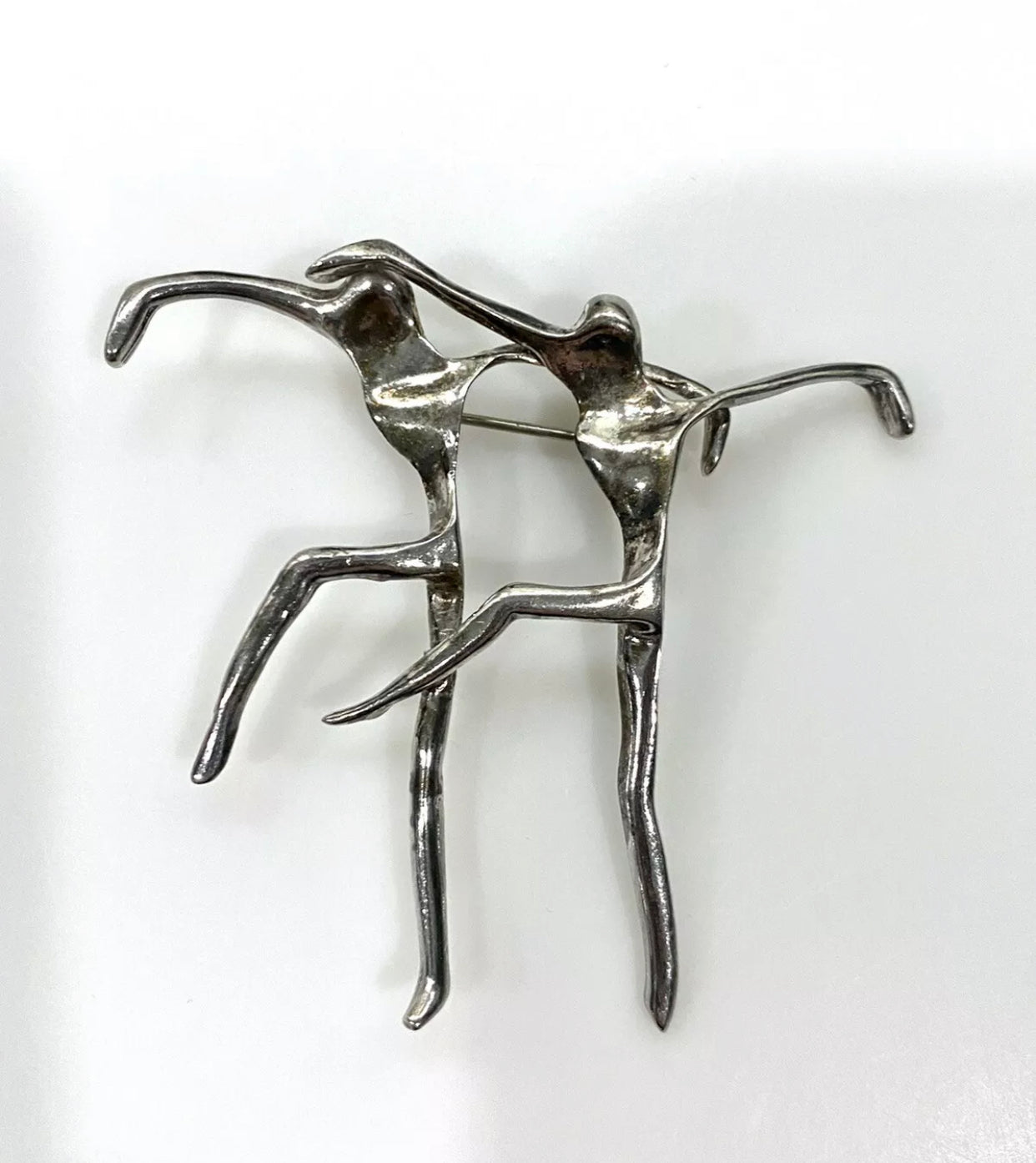 Artful Dancers Sterling Silver Pin/Brooch