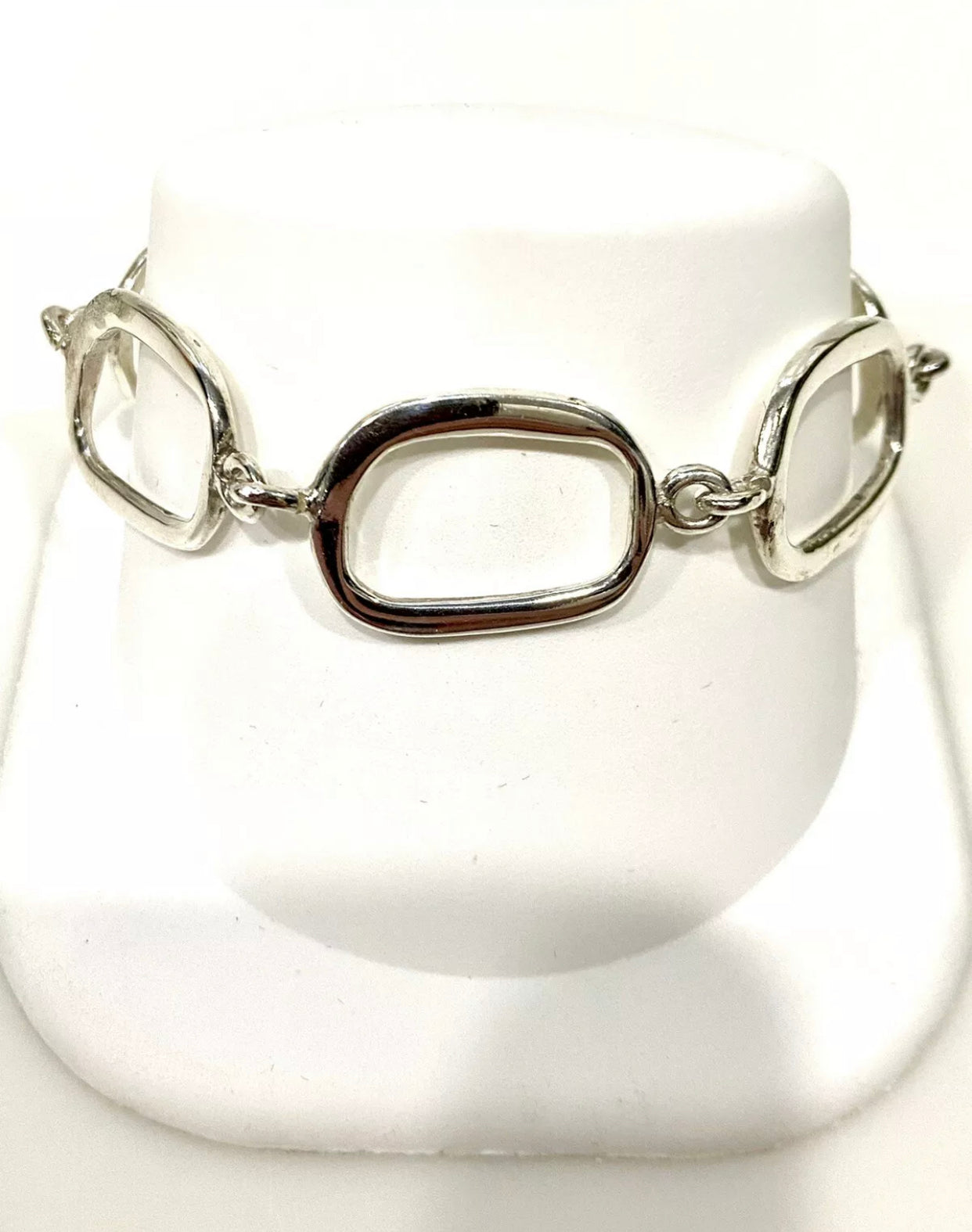 Sterling Silver Toggle Link Bracelet