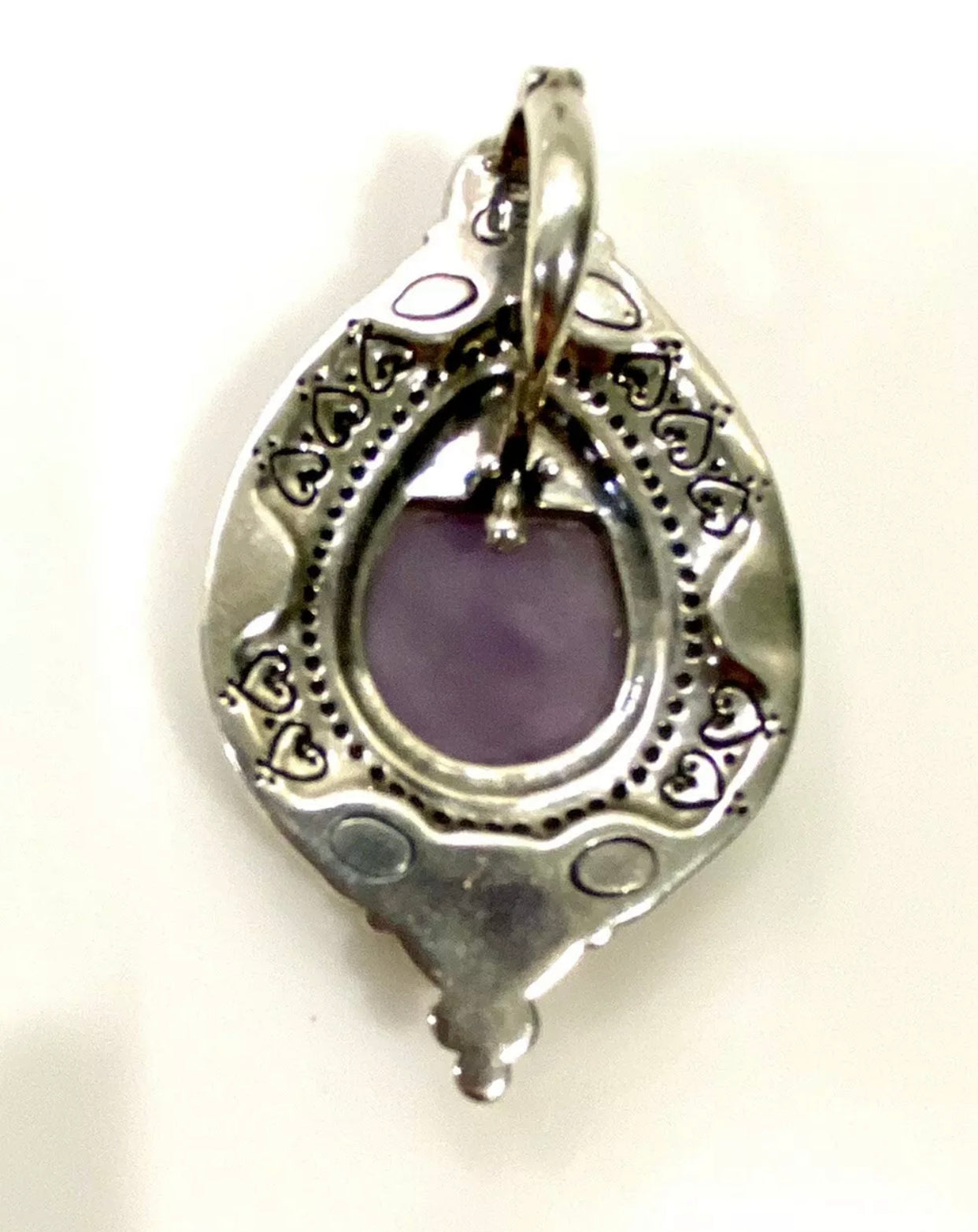 Gorgeous Genuine Amethyst Sterling Silver Pendant