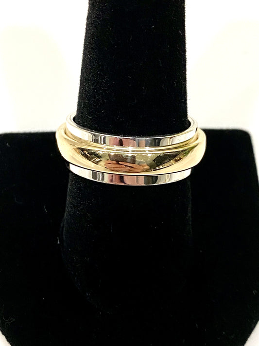 Solid Sterling Silver 14k Ring