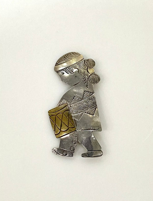 Vintage Mexico Sterling Silver Pin