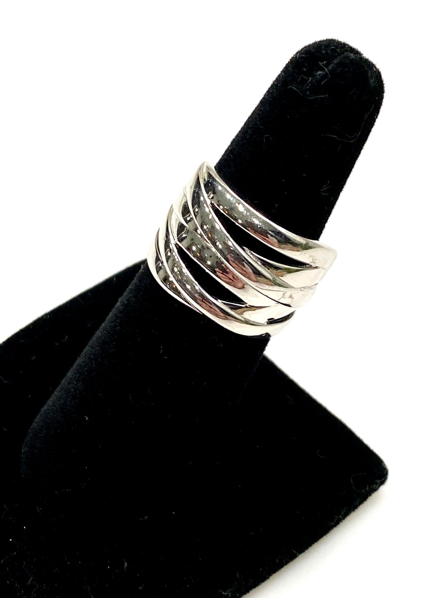 STERLING SILVER OPEN WRAP RING