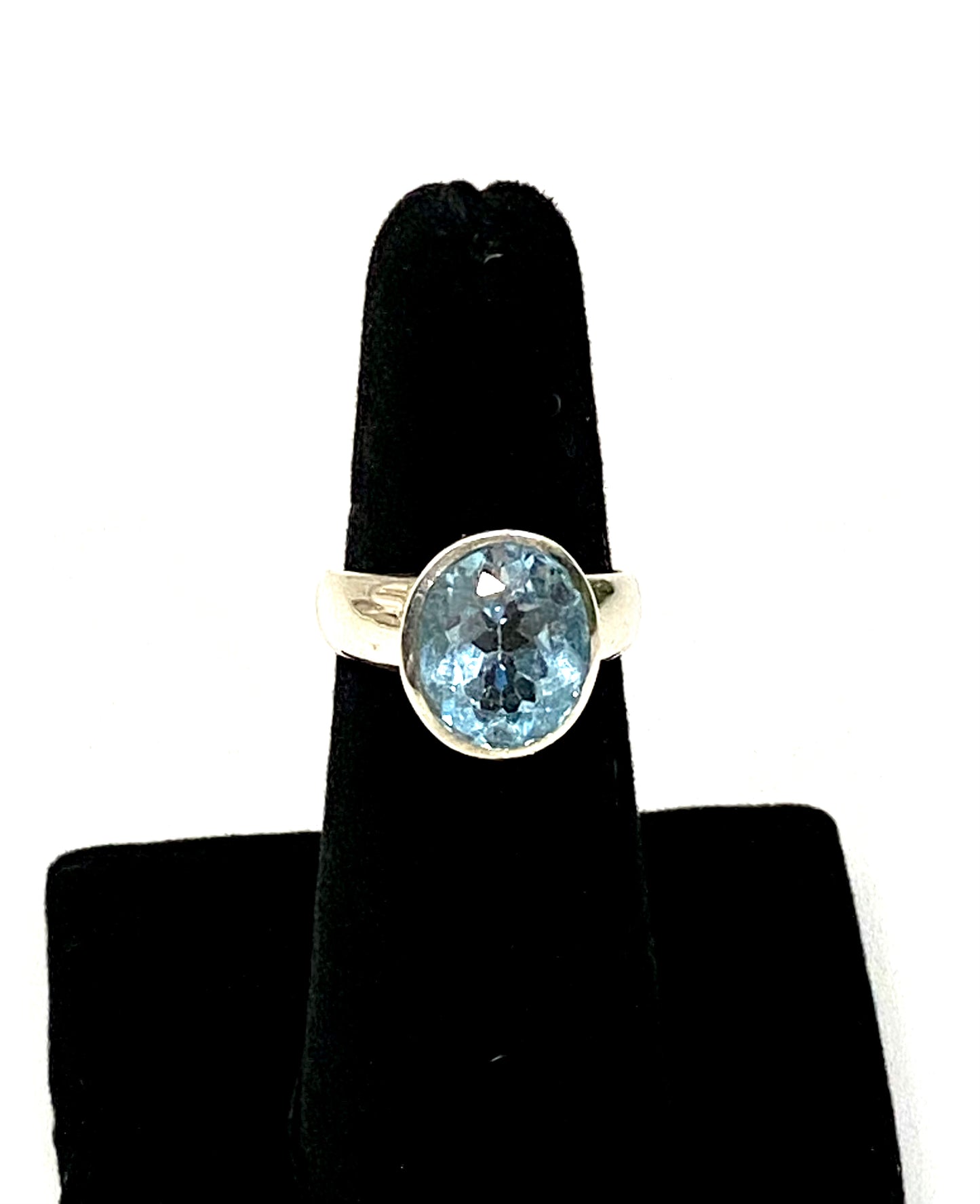 Gorgeous Blue Topaz Sterling Silver Ring