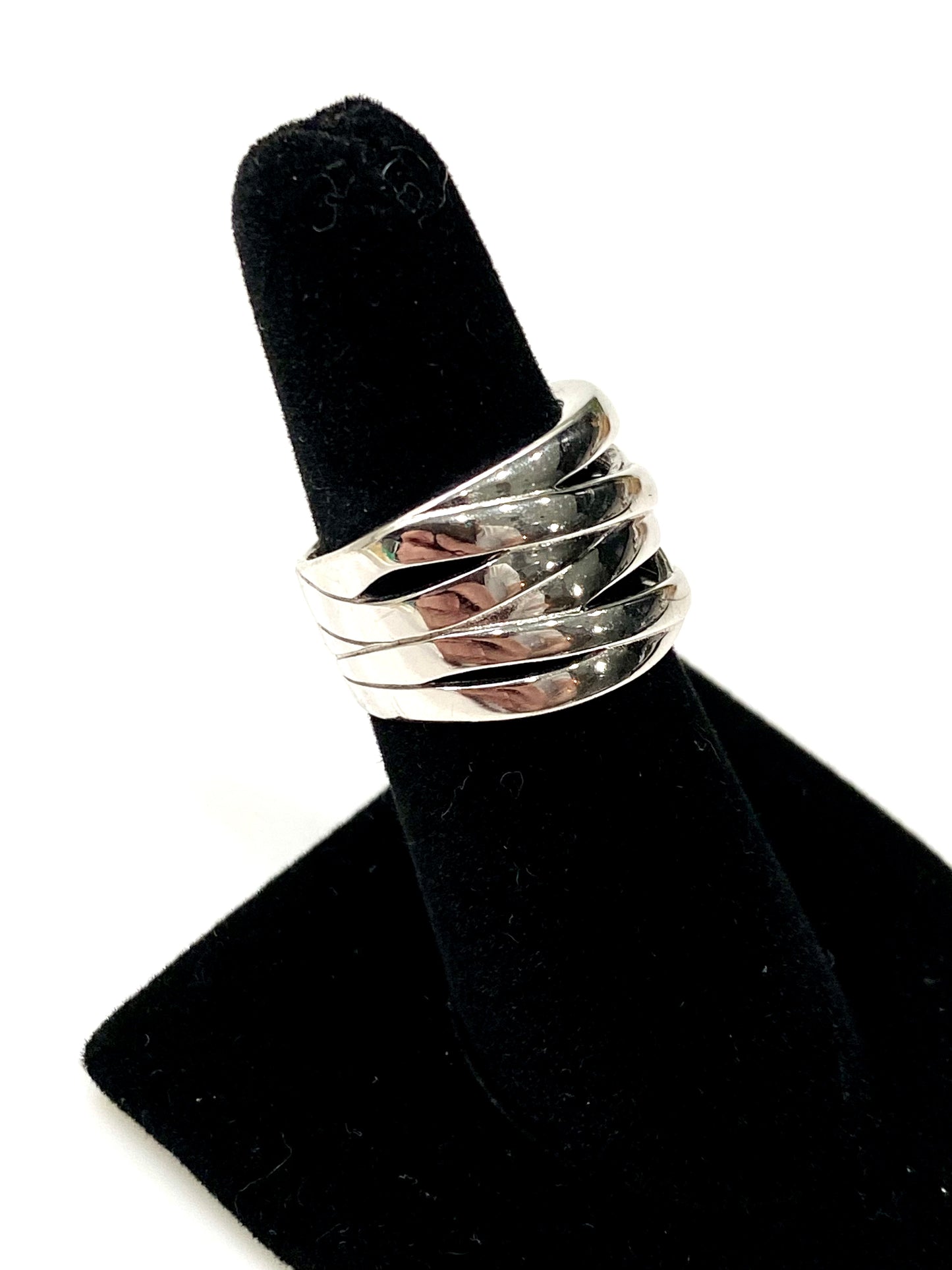 STERLING SILVER OPEN WRAP RING