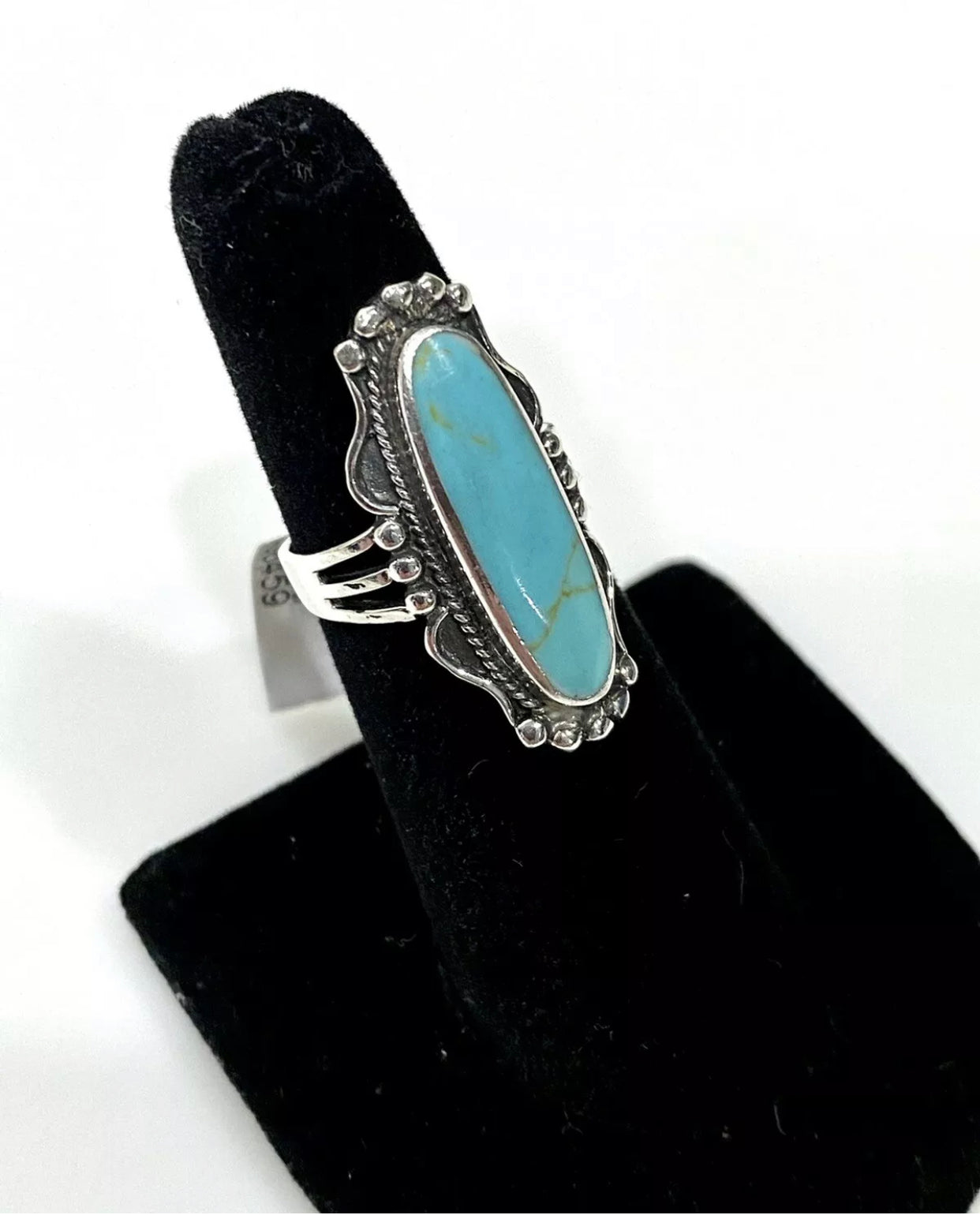 Genuine Turquoise Sterling Silver Ring