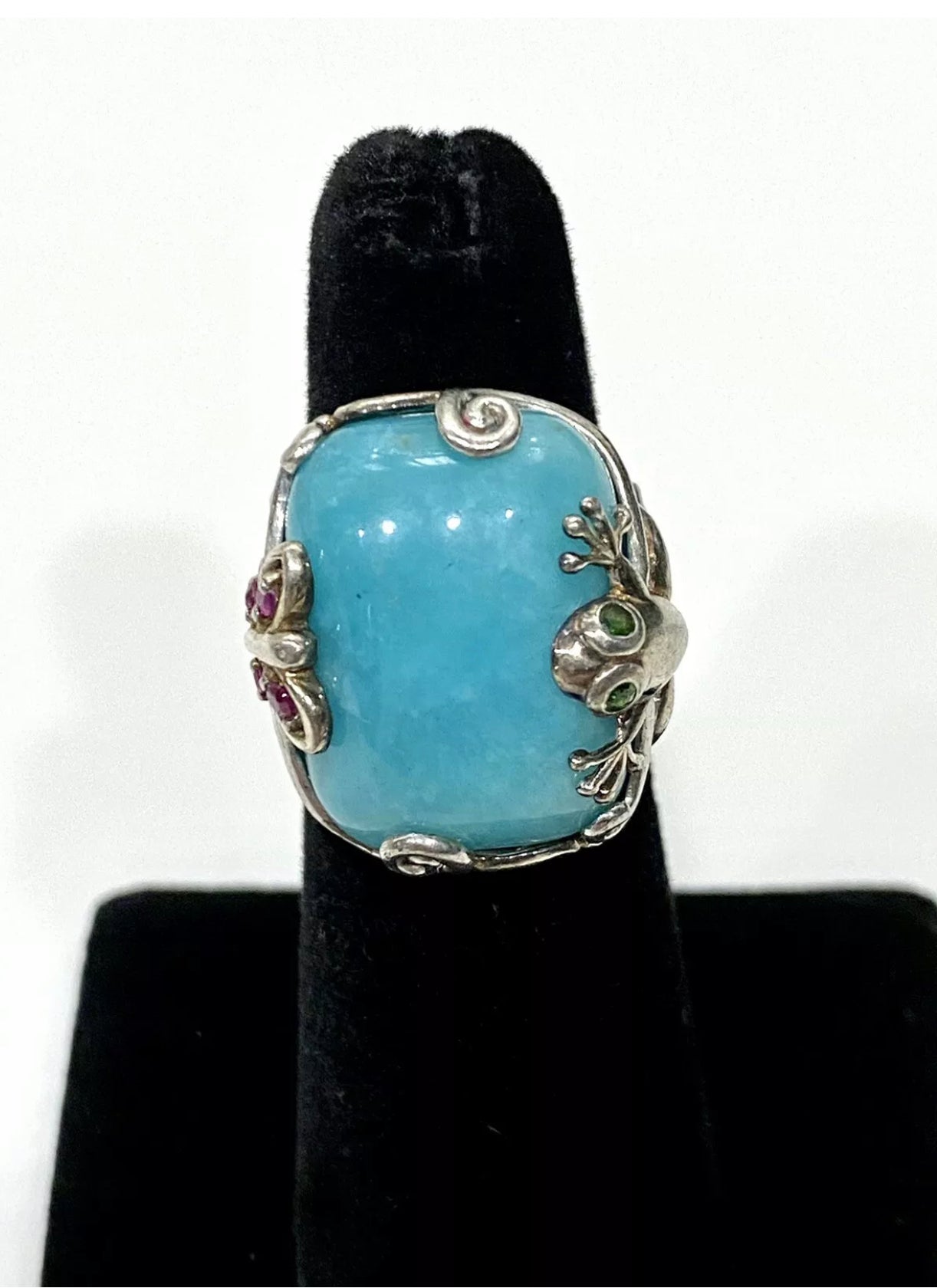 Artfully Designed Turquoise Sterling Silver Ring