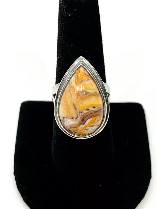 Gorgeous Agate Sterling Silver Ring