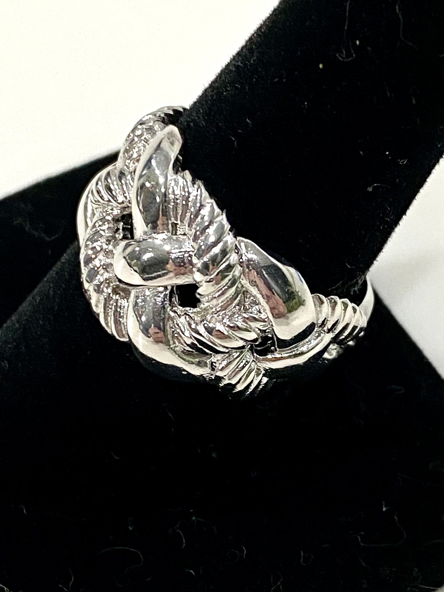 Men’s Italian Love Knot Sterling Silver Ring