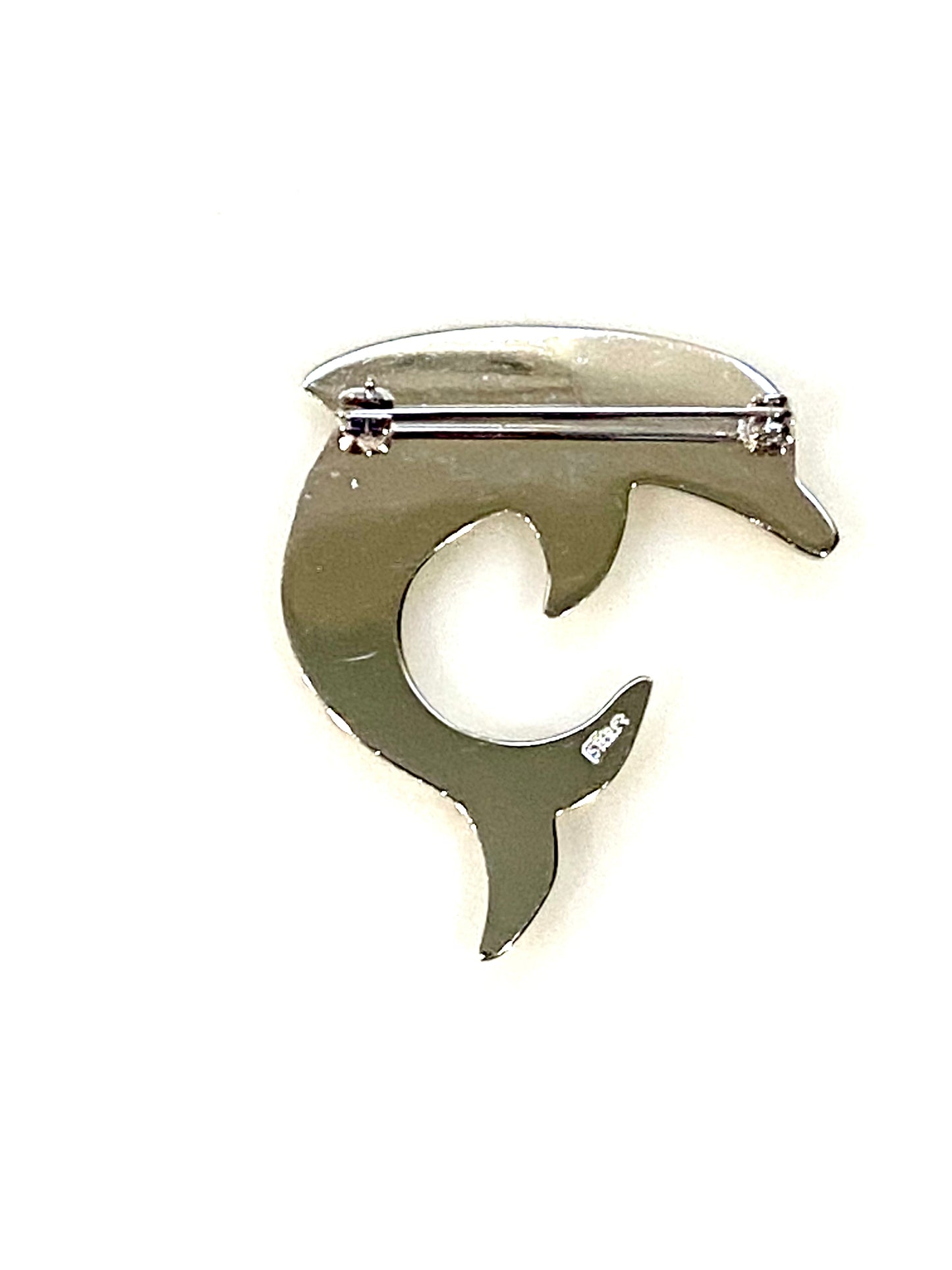 Sterling Silver Dolphin Pin