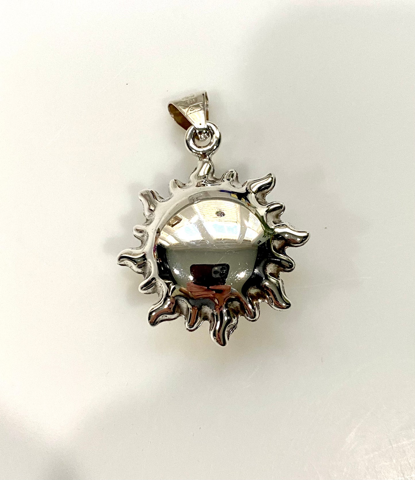 FUN PUFFY SUNSHINE STERLING SILVER PENDANT