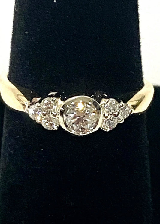 Gorgeous Diamond 14k Gold Ring