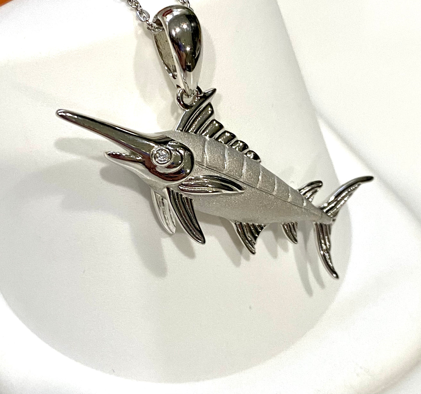 Dynamic Marlin Sterling Silver Neclace