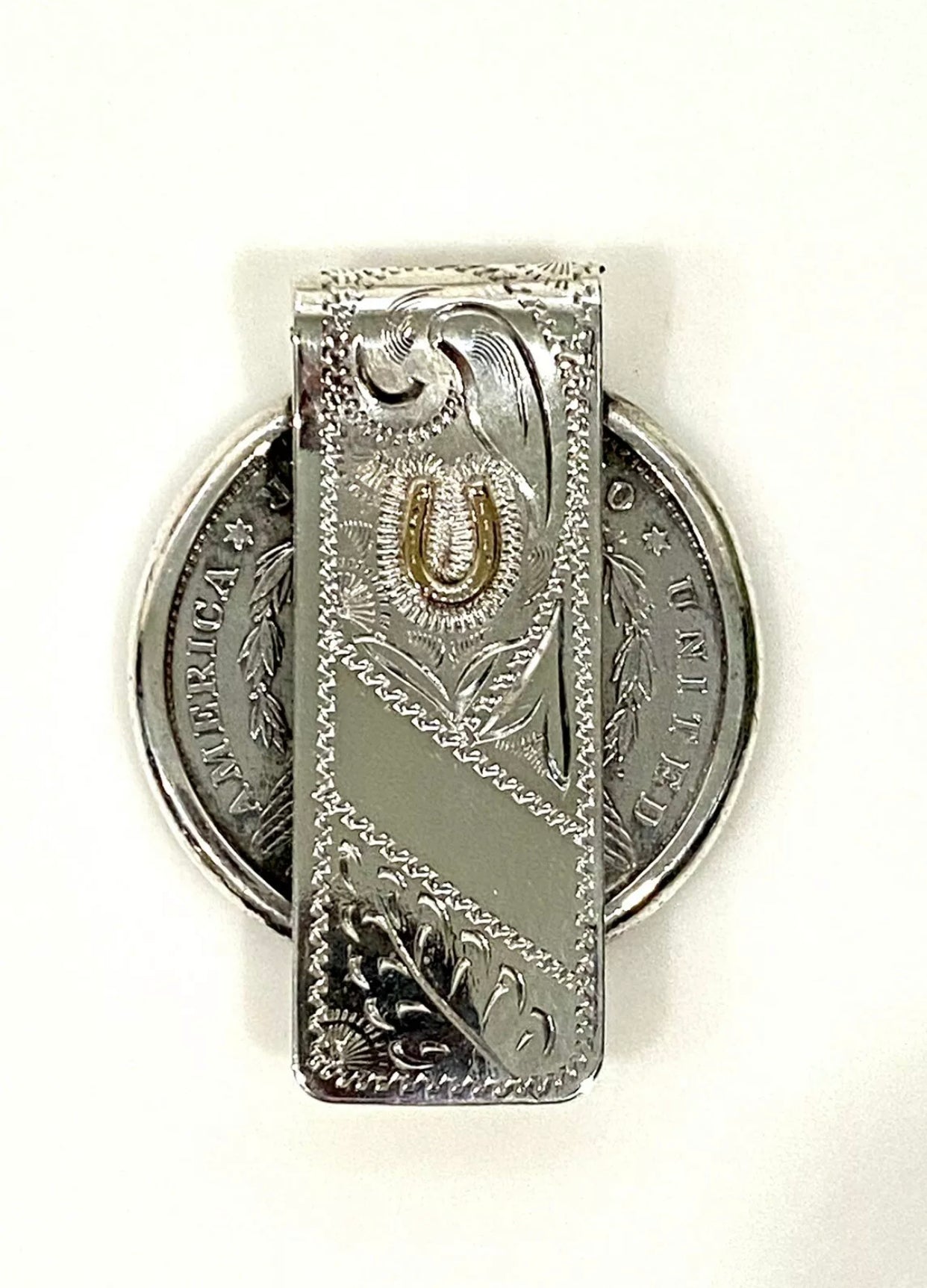 1822 Silver Coin Sterling Silver Money Clip