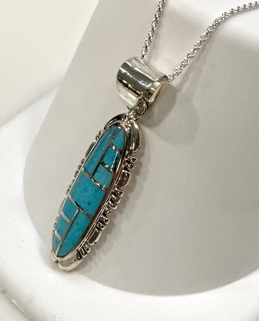 Turquoise Sterling Silver Necklace